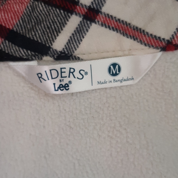 Lee insulated plaid button down top shirt Med *A1 - Picture 5 of 5